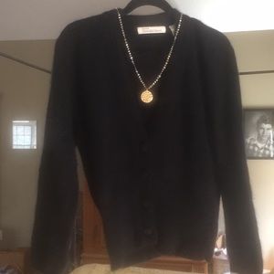 Black Dana Buchanan angora sweater